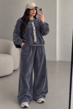 ست فول مستر مخمل کبریتی کد ۶۲۲۳