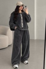 ست فول مستر مخمل کبریتی کد ۶۲۲۳